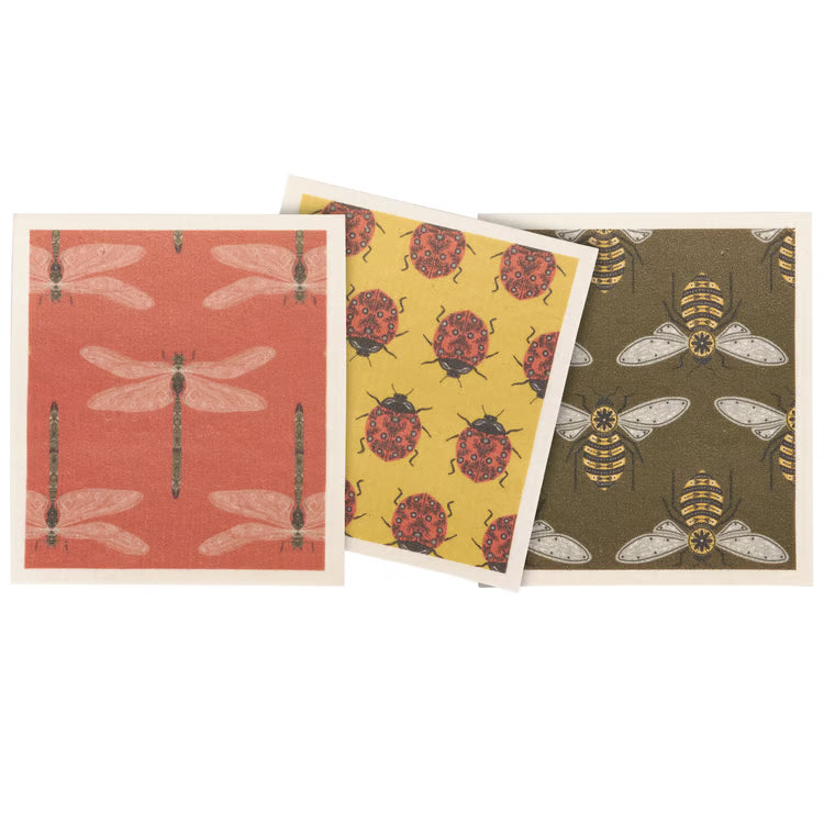 Garden Bugs Swedish Dishcloth Set