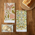 tea towel bundle with illustrations of butterflies and other floral elements