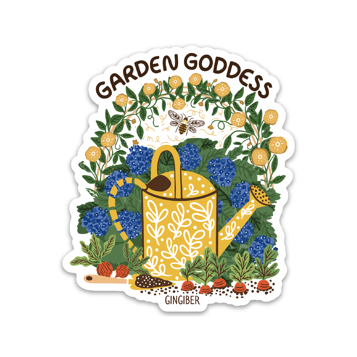 Garden Goddess Sticker