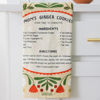 Ginger Cookies Recipe Tea Towel - Gingiber