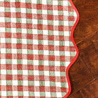 Poinsettia & Pine Tree Skirt