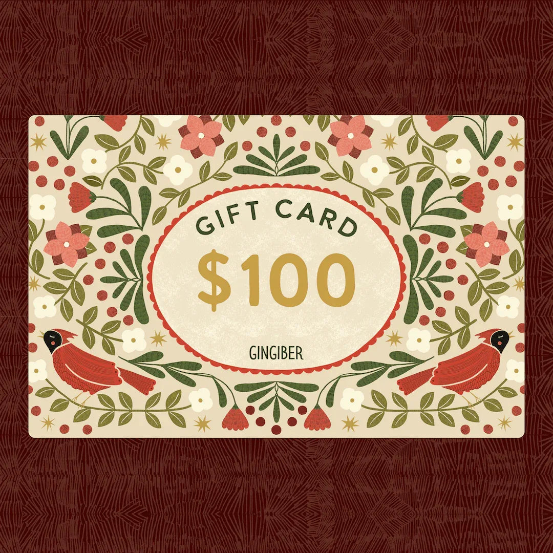 Gingiber Gift Card: Select from $10 - $100 - Gingiber