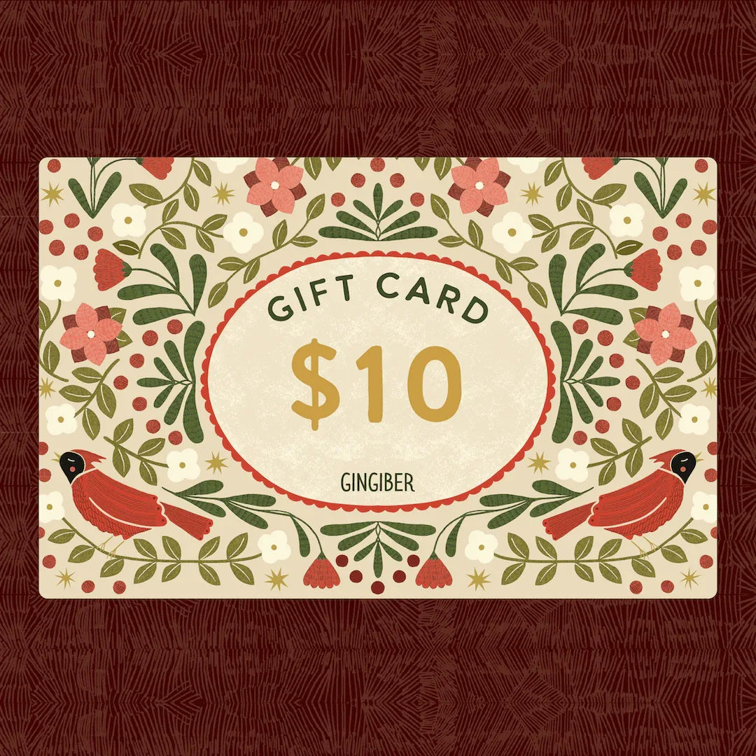Gingiber Gift Card: Select from $10 - $100 - Gingiber