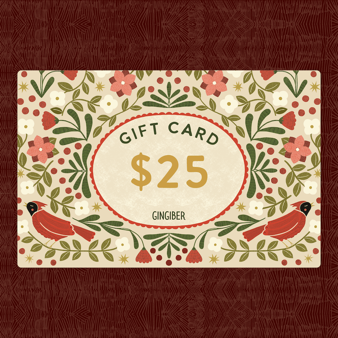 Gingiber Gift Card: Select from $25 - $100