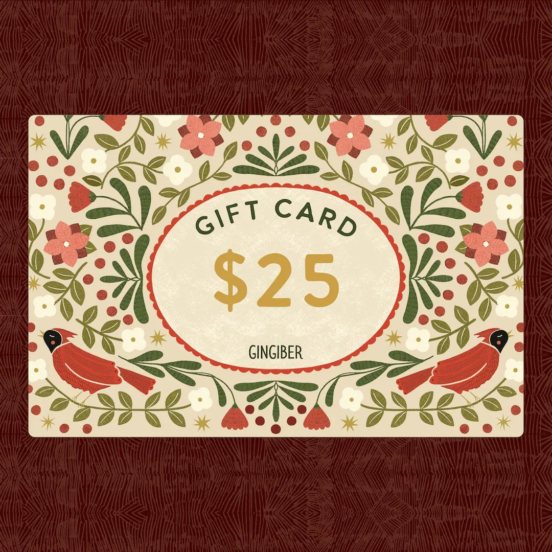 Gingiber Gift Card: Select from $10 - $100 - Gingiber