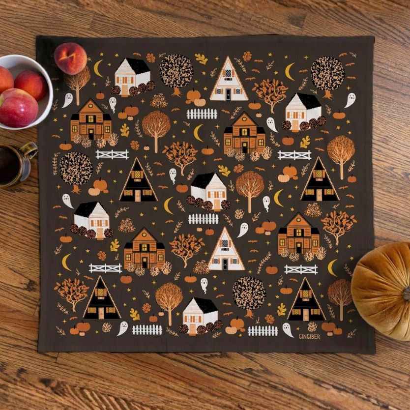 Halloween Night Tea Towel