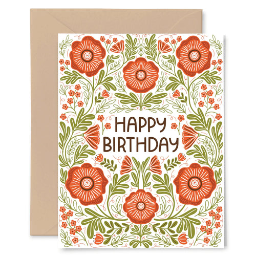 Happy Birthday Poppy Card - Gingiber