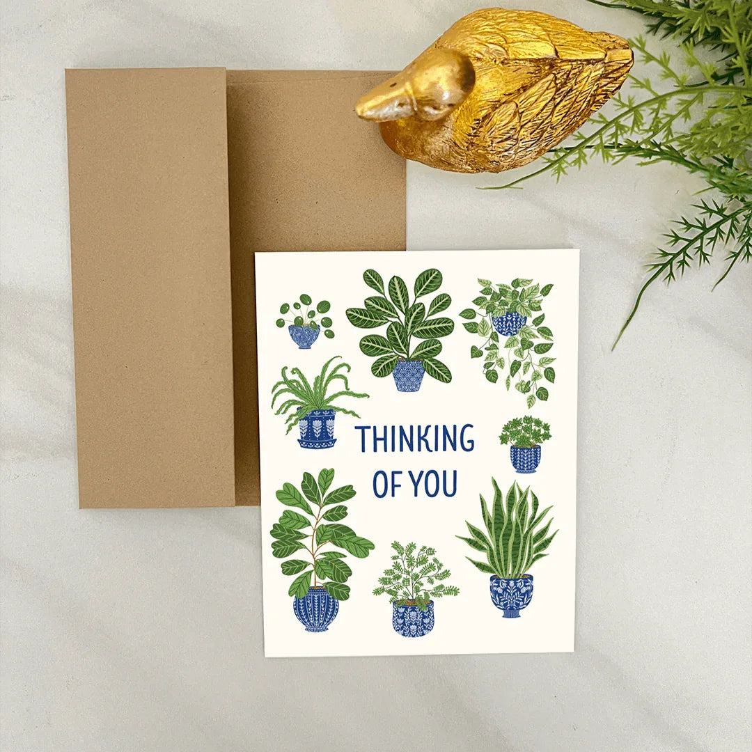 Houseplants Thinking of You Card - Gingiber