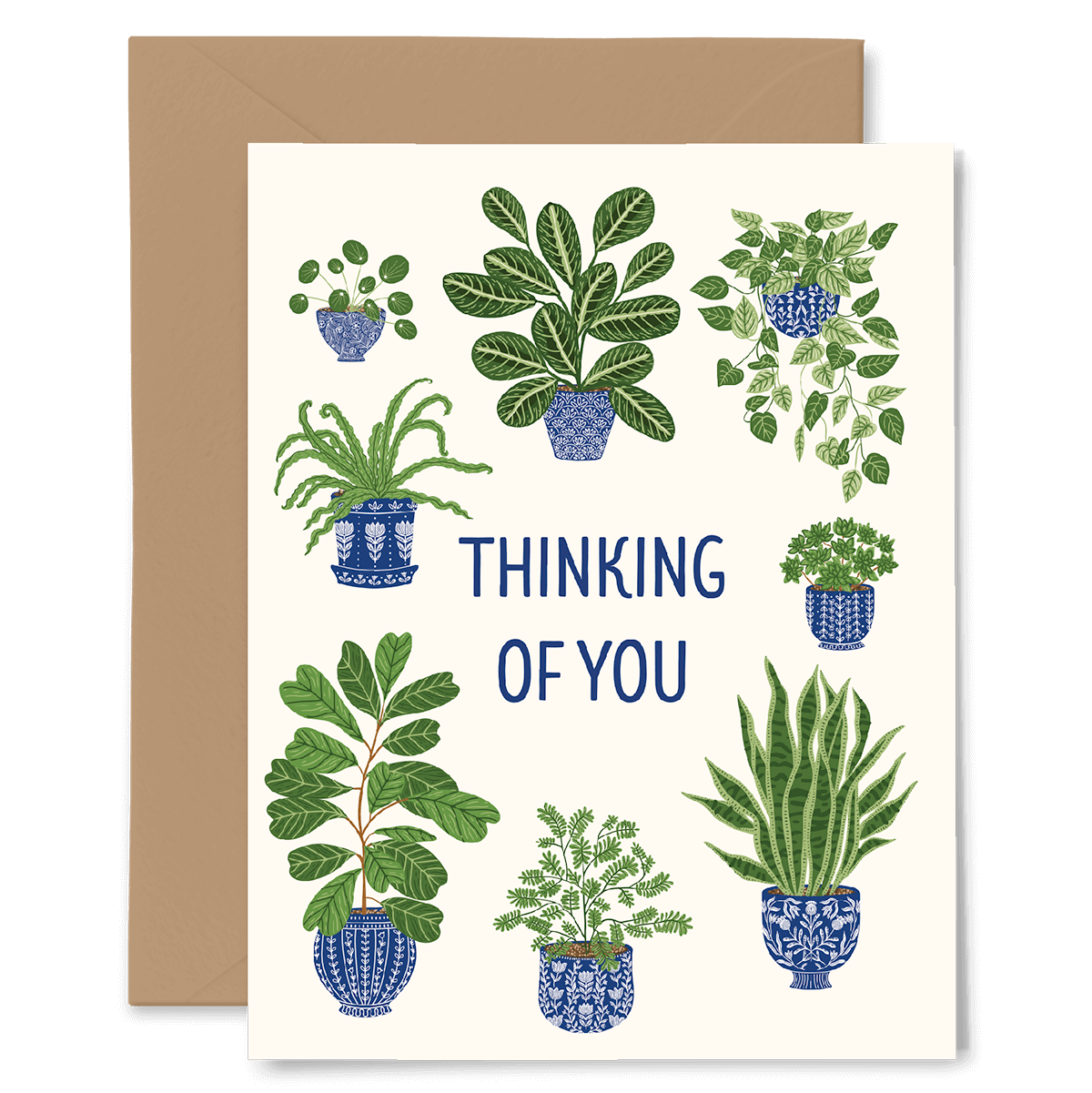 Houseplants Thinking of You Card