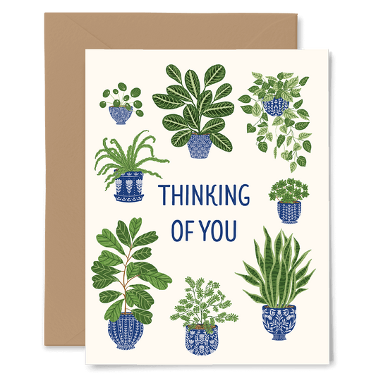 Houseplants Thinking of You Card
