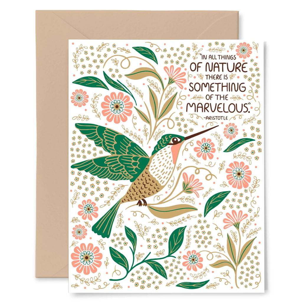 Hummingbird Card - Gingiber