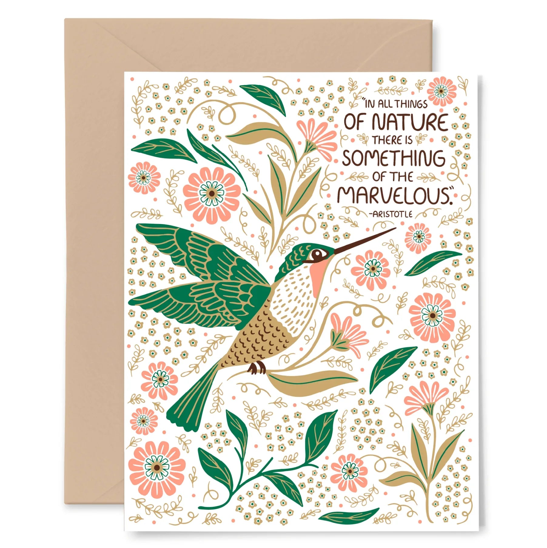 Hummingbird Card - Gingiber