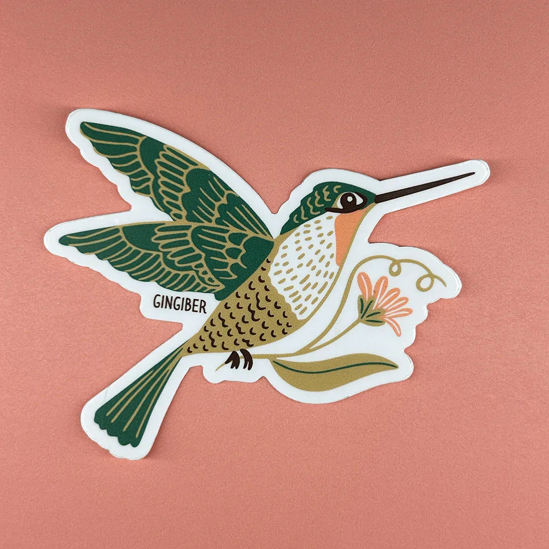 Hummingbird Sticker - Gingiber