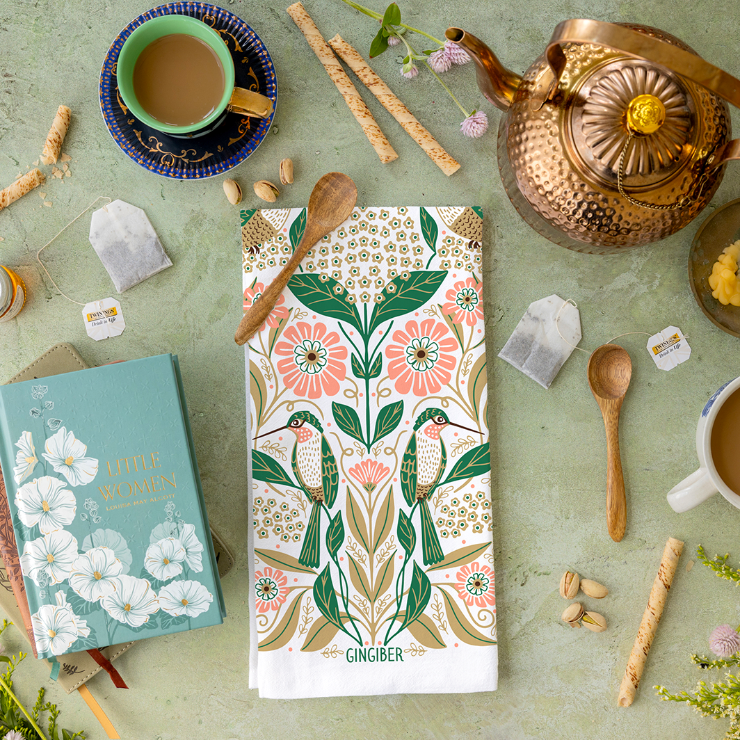 Hummingbird Tea Towel