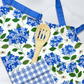 Hydrangea Apron and Tea Towel Gift Set