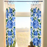 set of two tea towels with floral illustrations