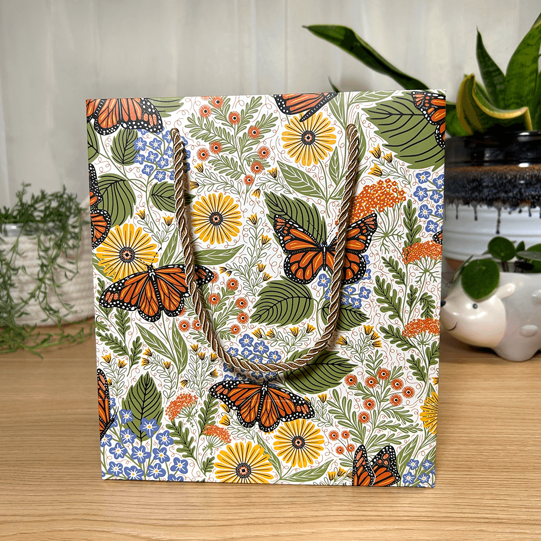 Monarch Garden Gift Bag