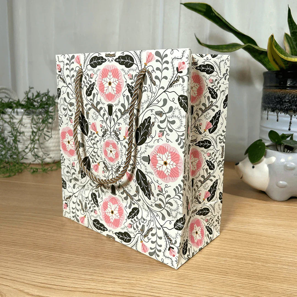 Pink Pansies Gift Bag - Gingiber
