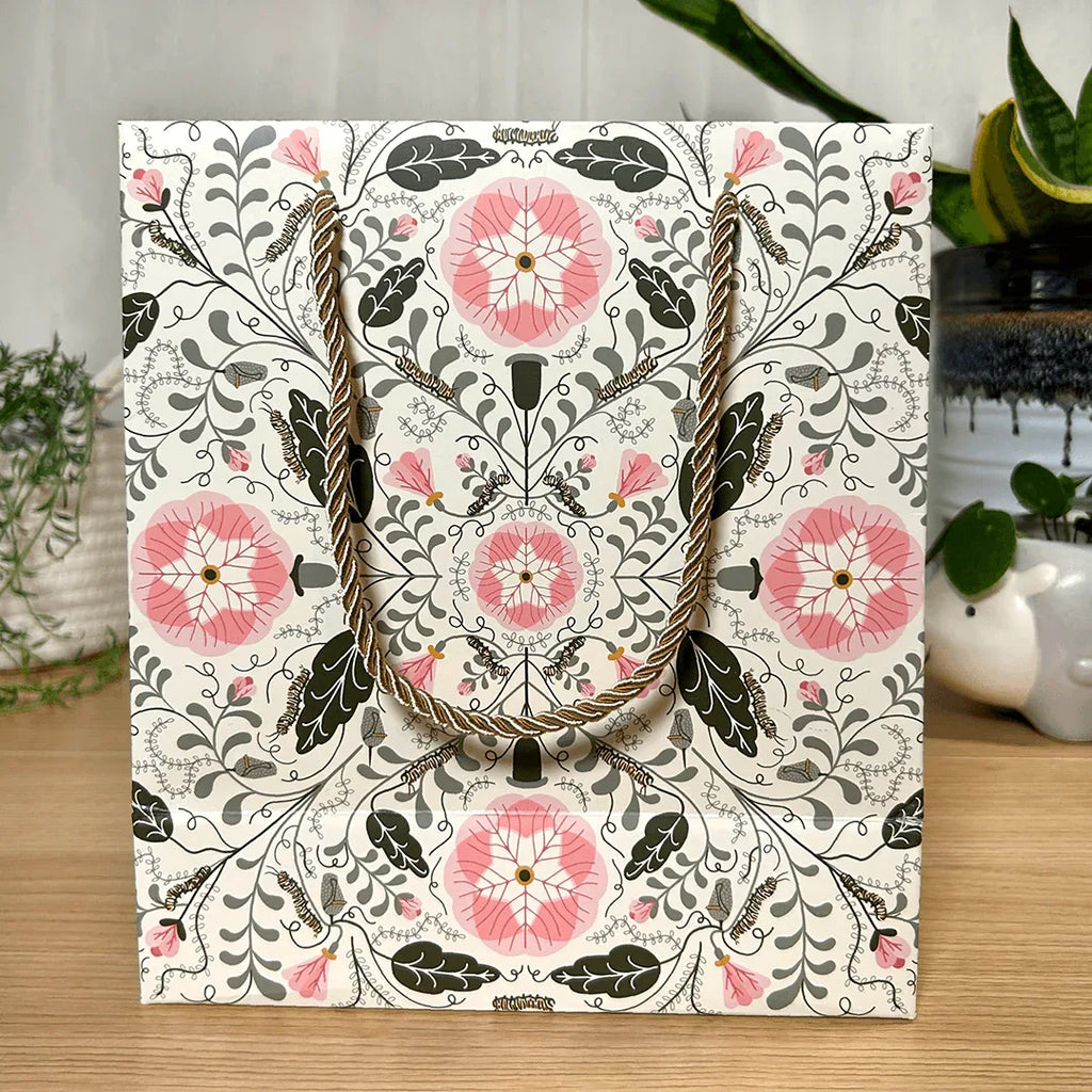 Pink Pansies Gift Bag - Gingiber