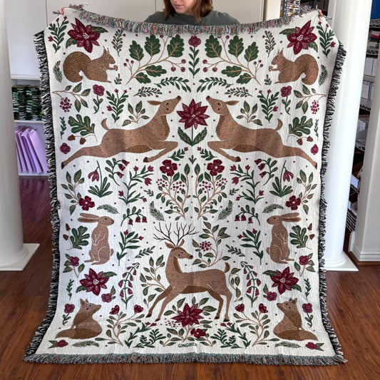 Christmas Forest Blanket