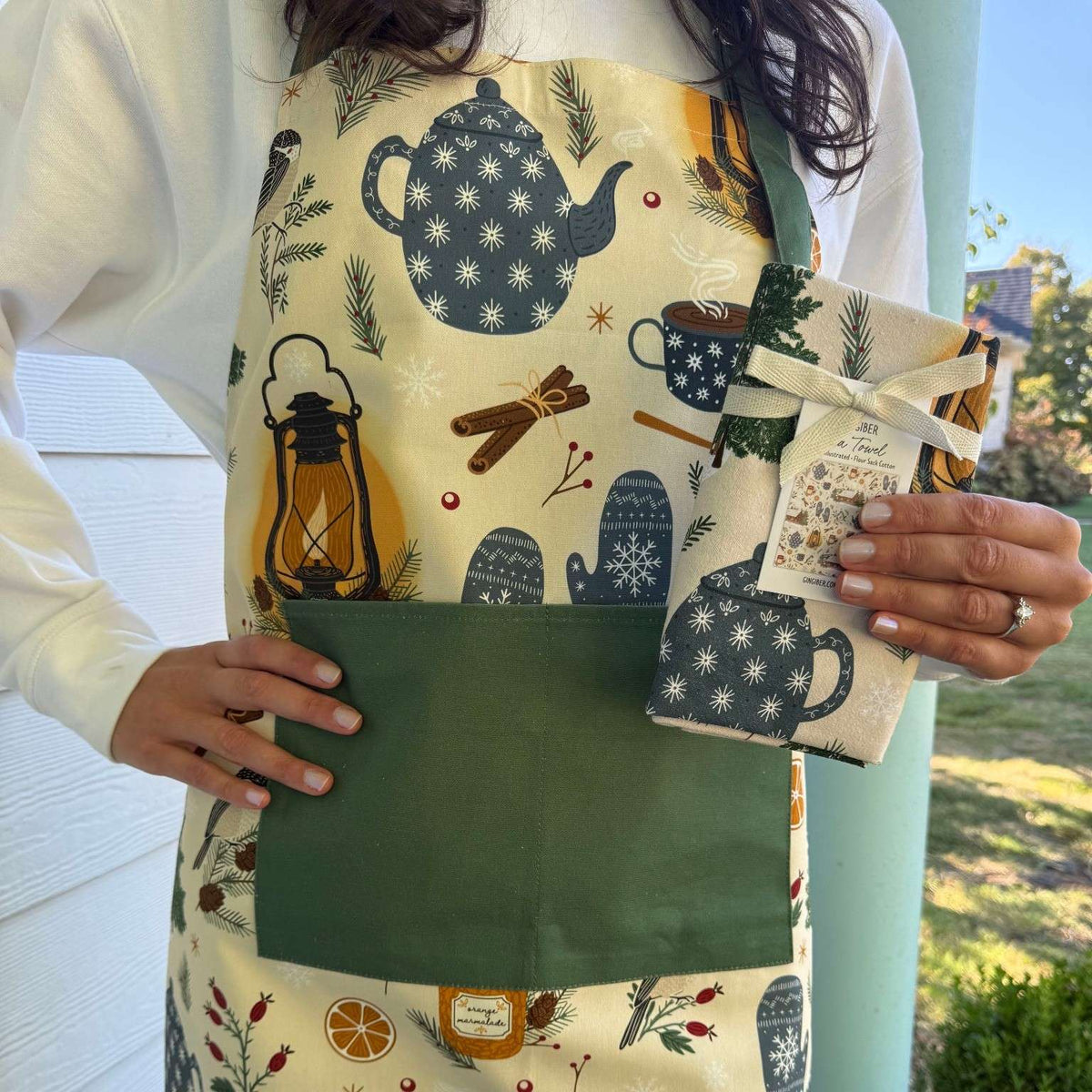 Cozy Comforts Tea Towel & Apron Bundle