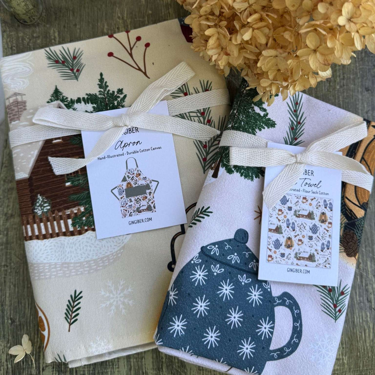 Cozy Comforts Tea Towel & Apron Bundle