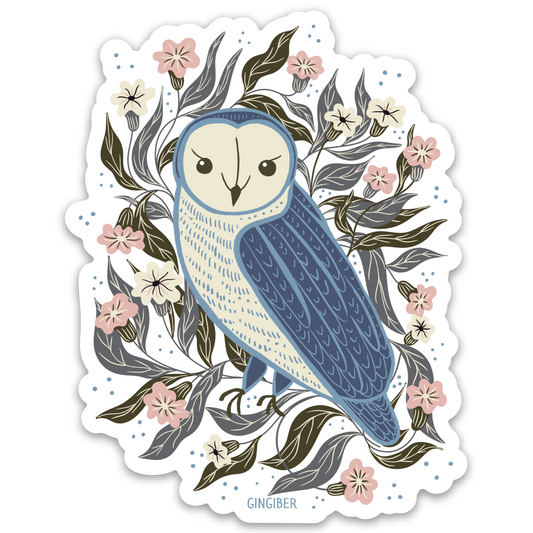 Blue Owl Sticker