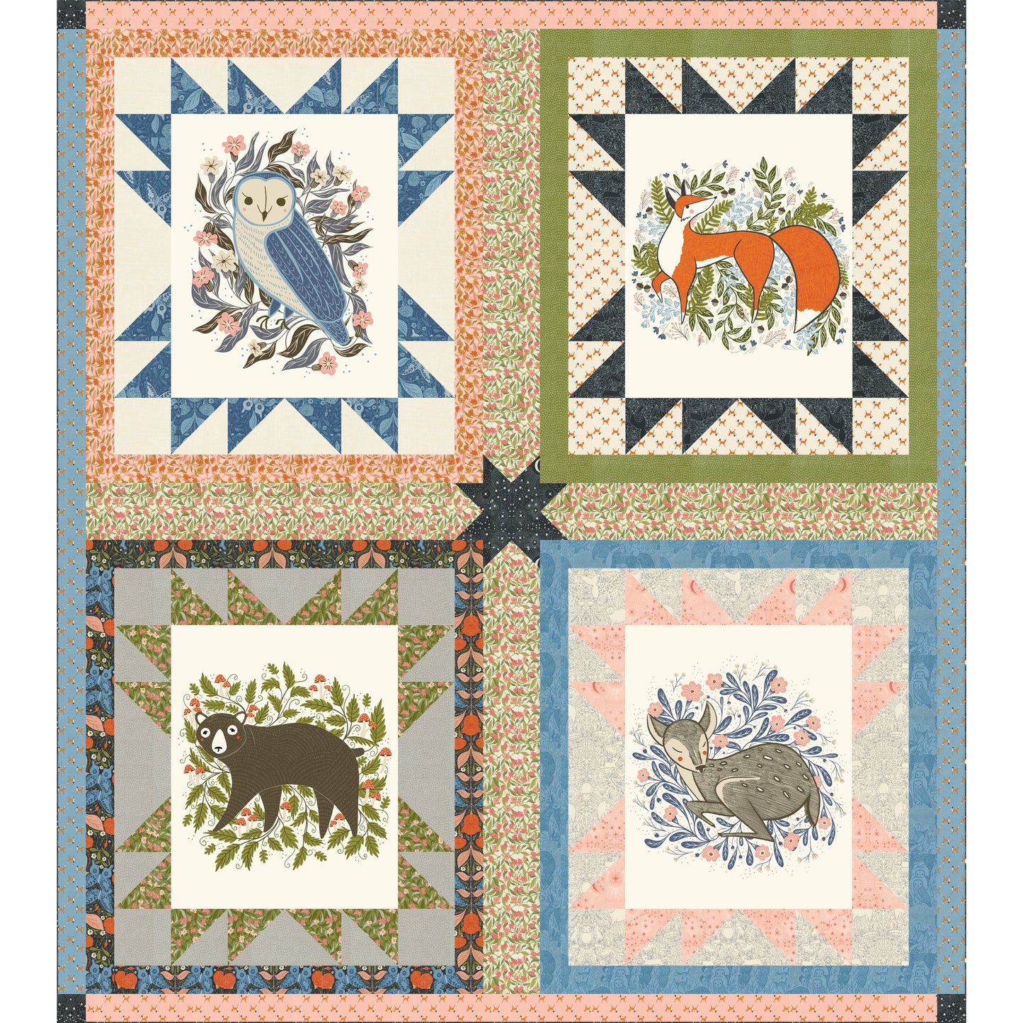 Frolic in Florals Quilt Pattern - PDF