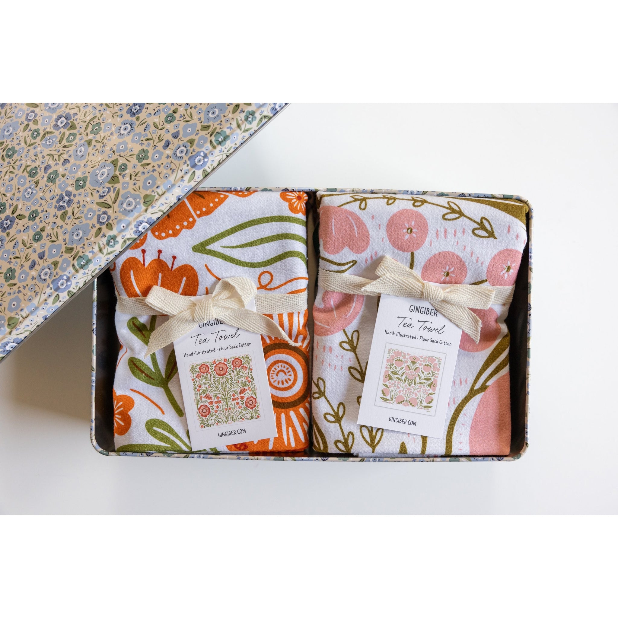 Floral Tea Towel Gift Set