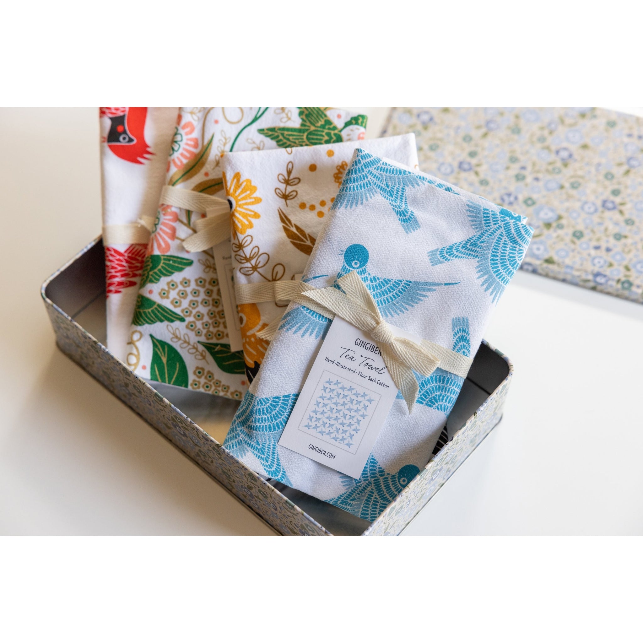 Bird Tea Towel Gift Set