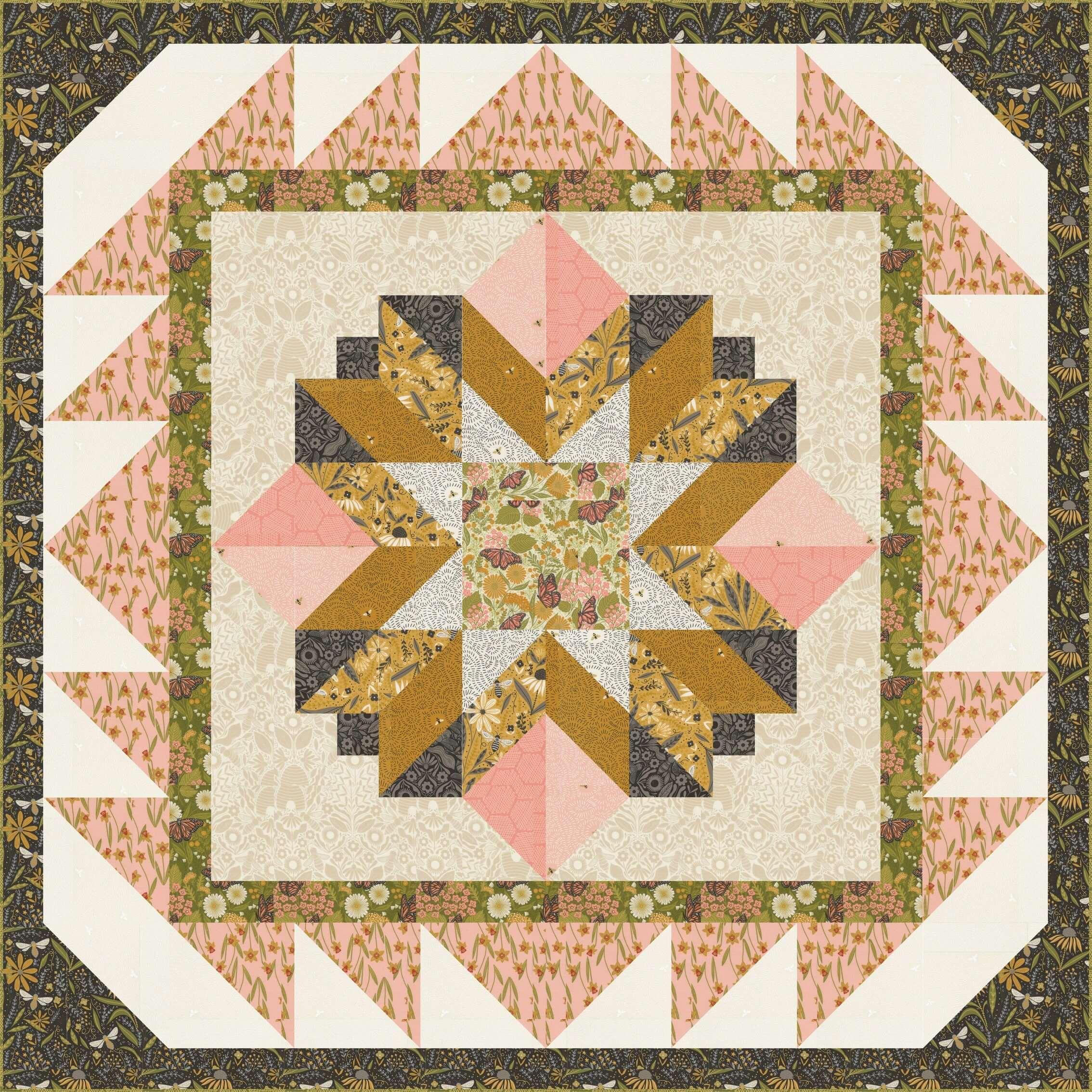 Summer Garden Quilt Pattern - PDF - Gingiber