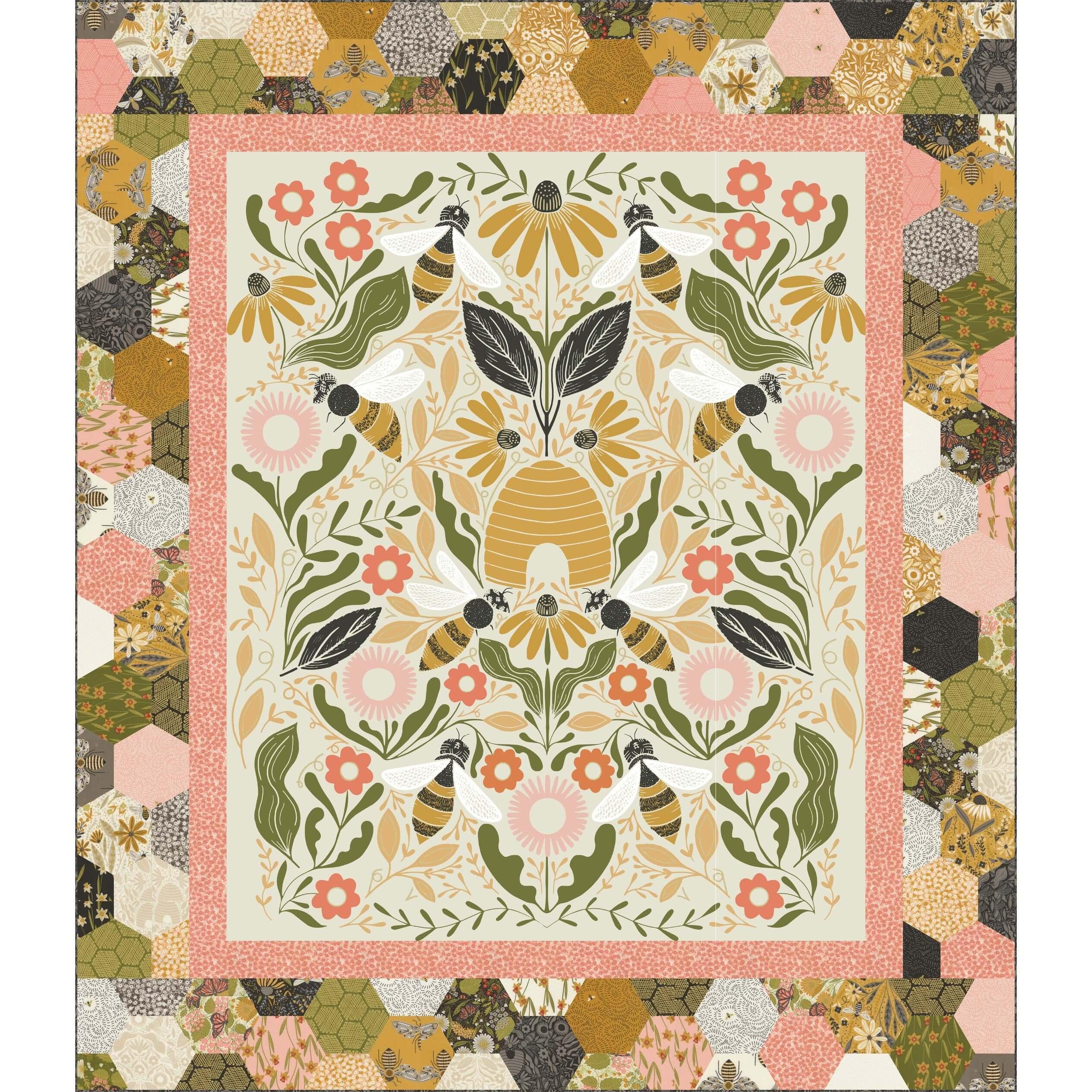 Bee Garden Quilt Pattern - PDF - Gingiber