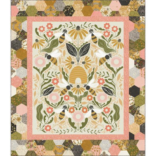 Bee Garden Quilt Pattern - PDF