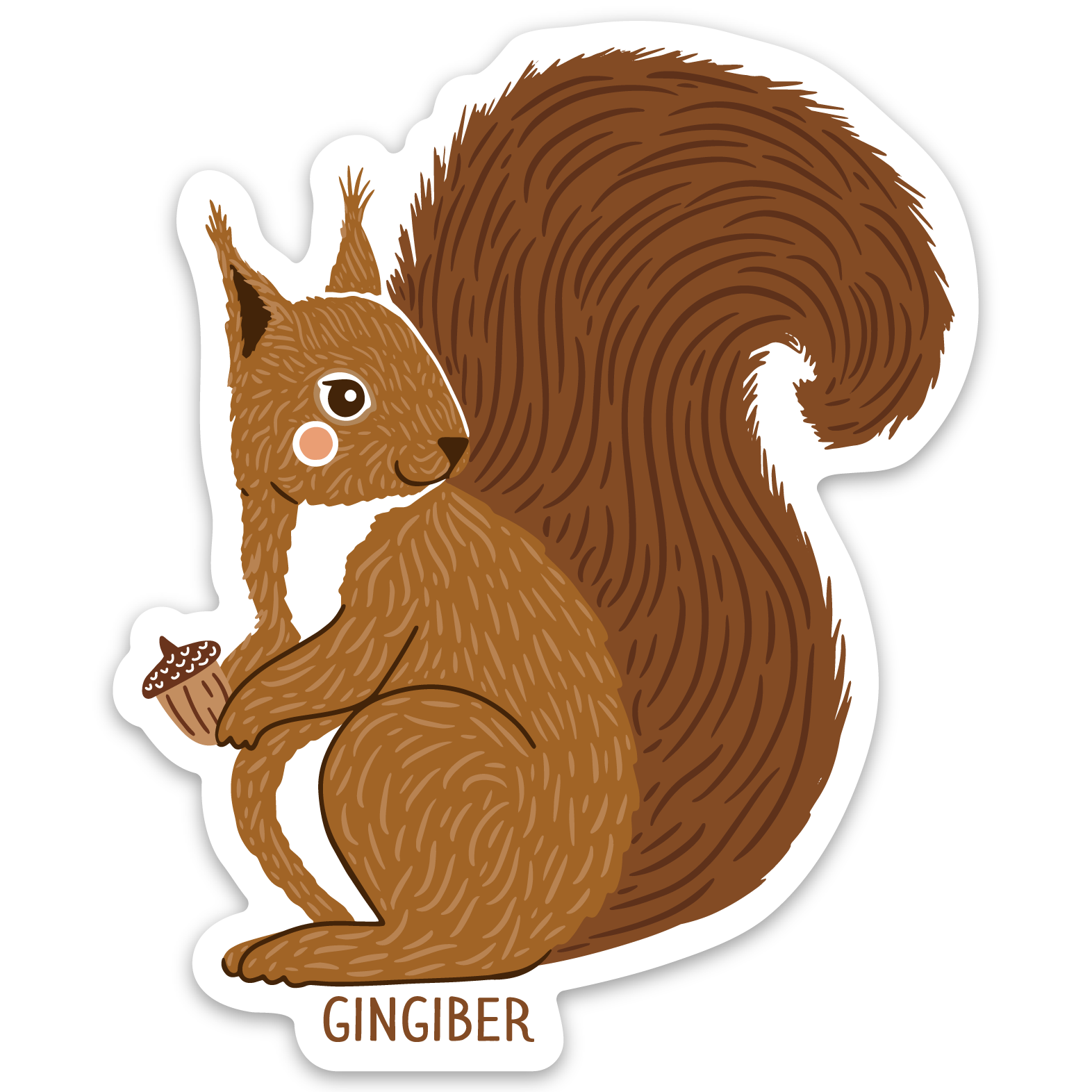 Squirrel Sticker