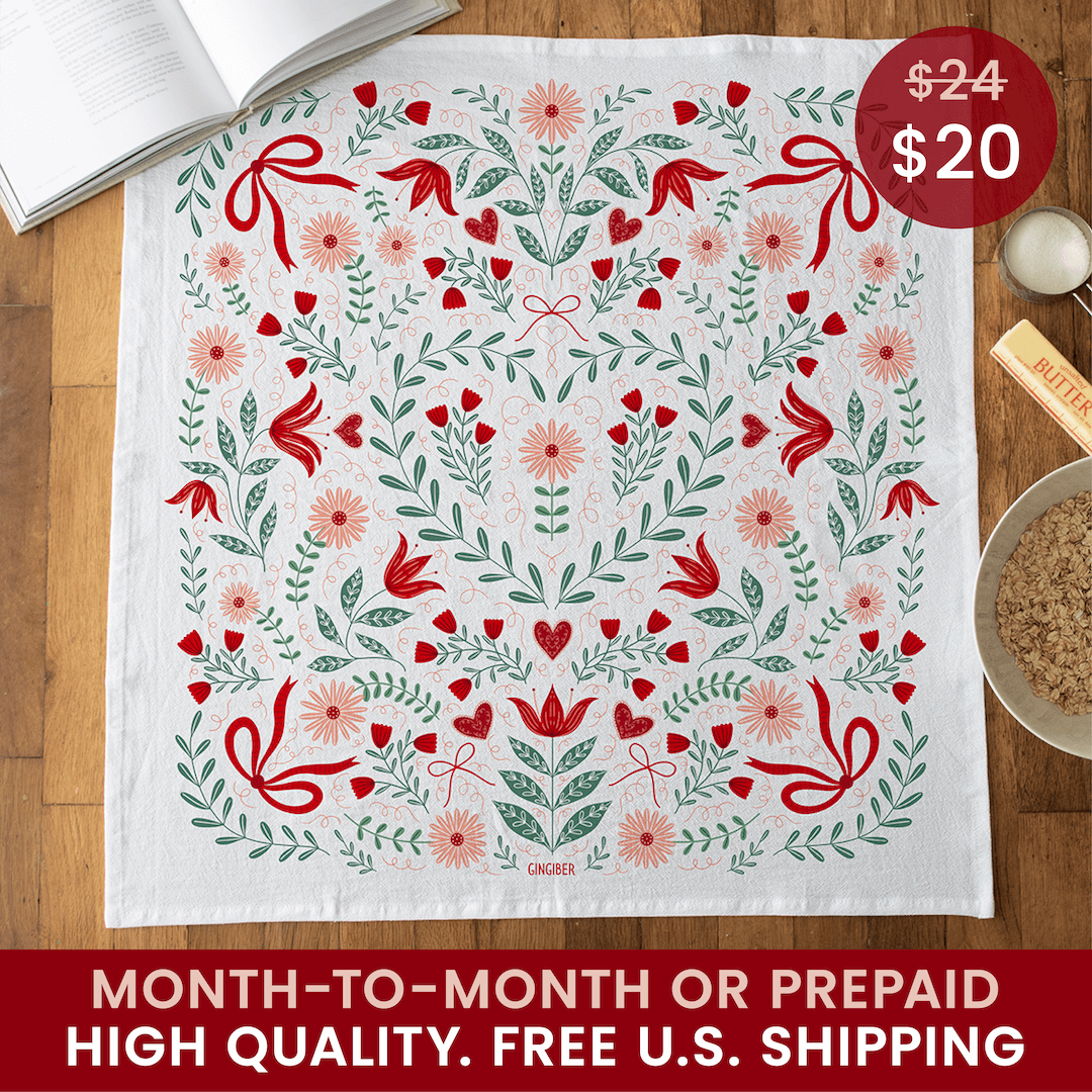 Monthly Tea Towel Subscription