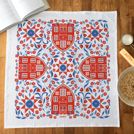 Limited Time Barn Tea Towel