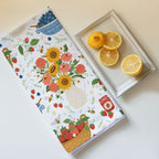 Summer Berry Garden Tea Towel