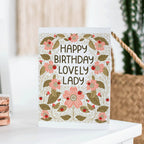 Lovely Lady Birthday Card - Gingiber