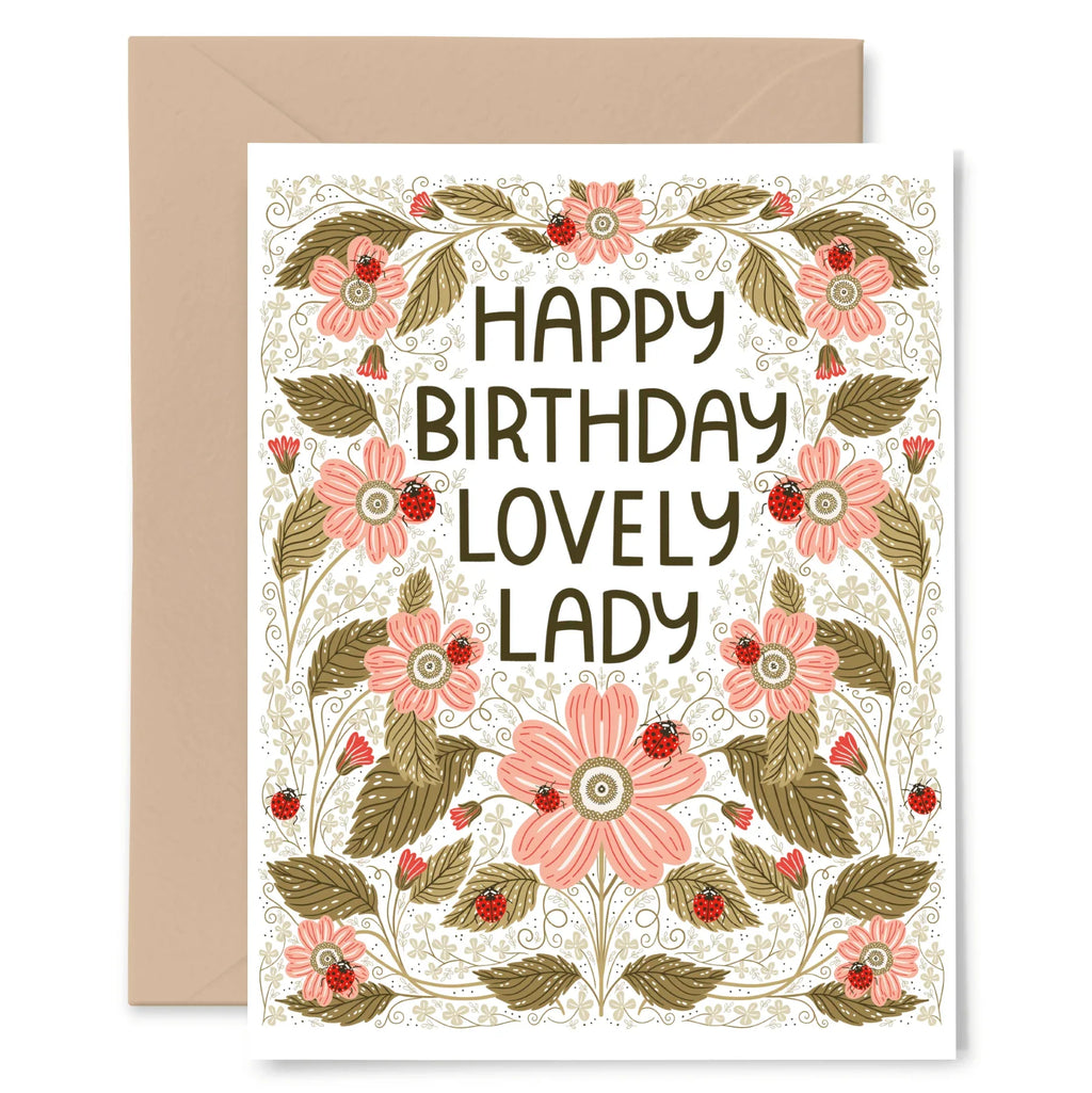 Lovely Lady Birthday Card - Gingiber