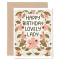 Lovely Lady Birthday Card - Gingiber