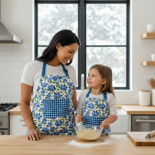 Mommy & Me Hydrangea Apron Bundle