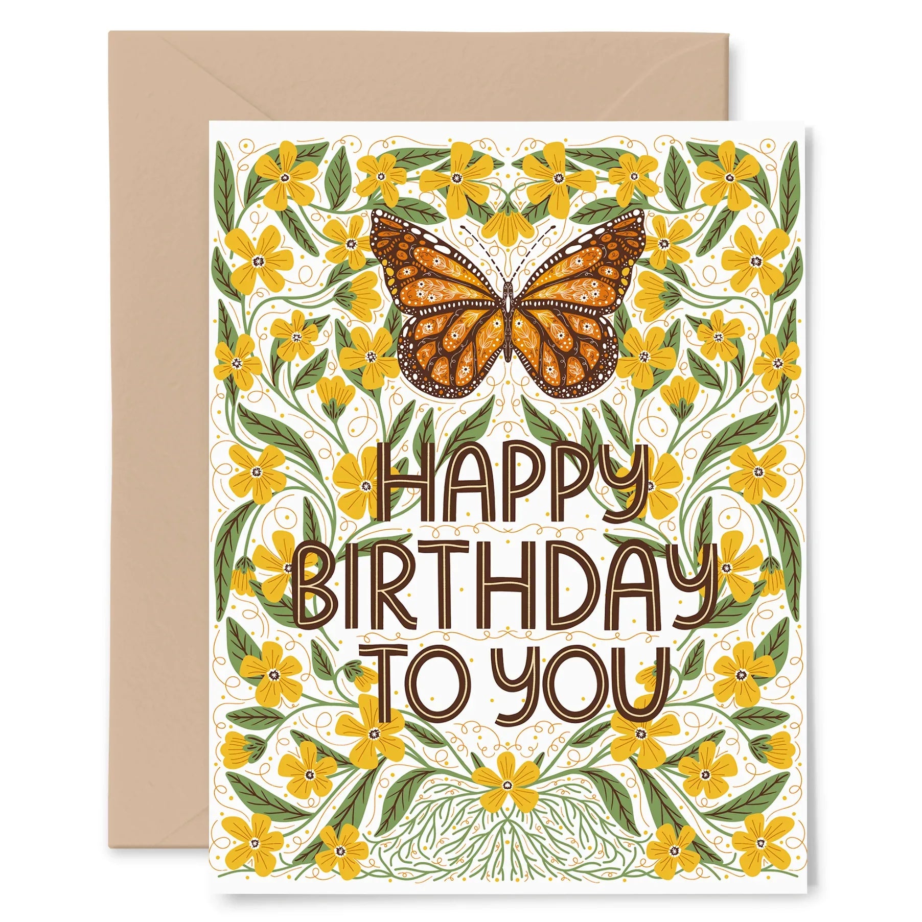Monarch Birthday Card - Gingiber