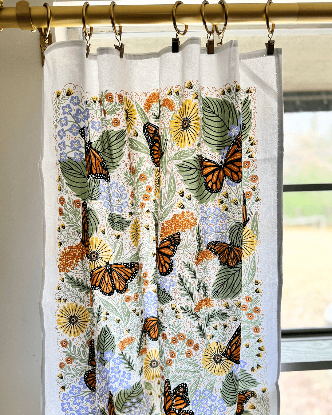 Monarch Garden Cafe Curtains