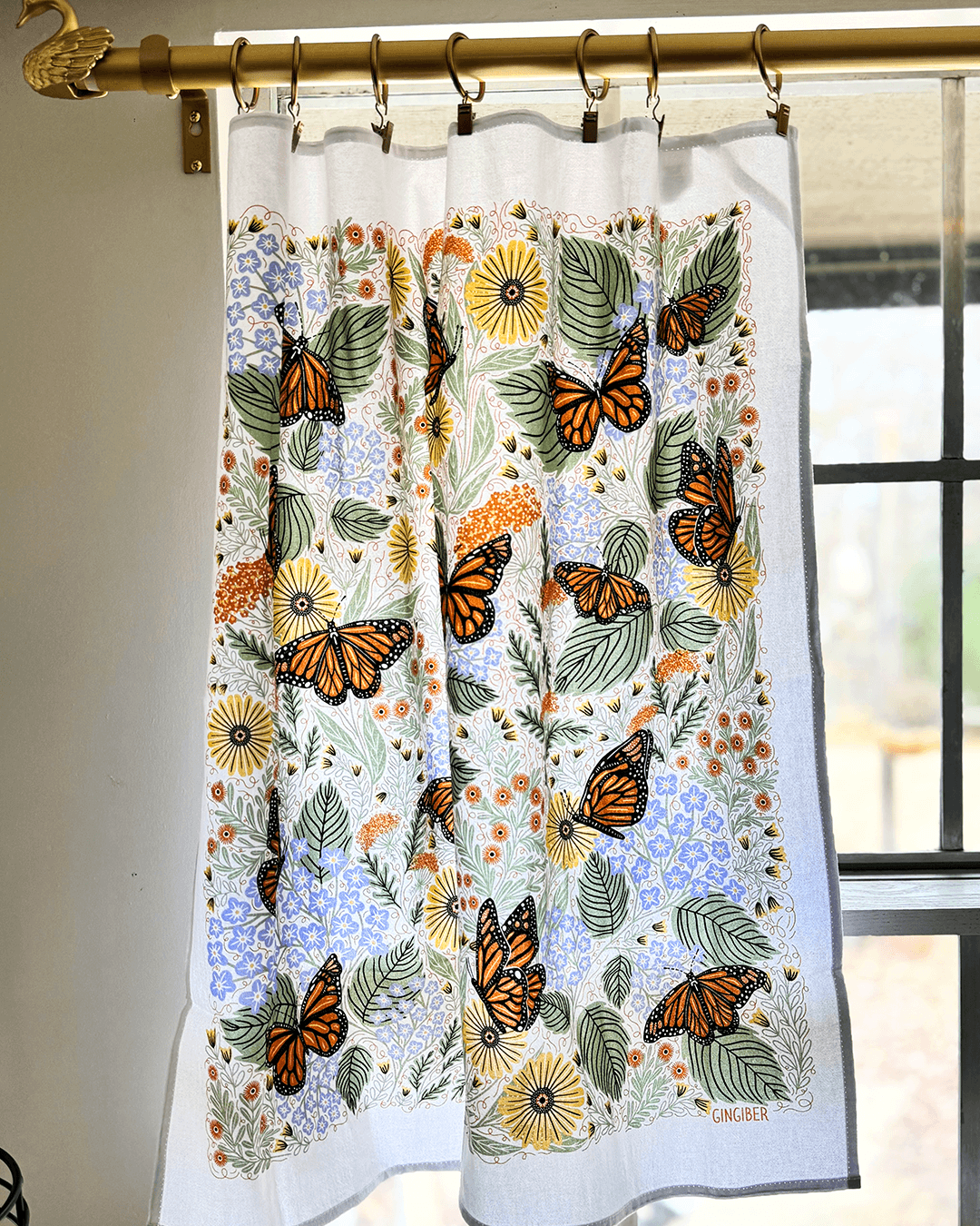 Monarch Garden Cafe Curtains