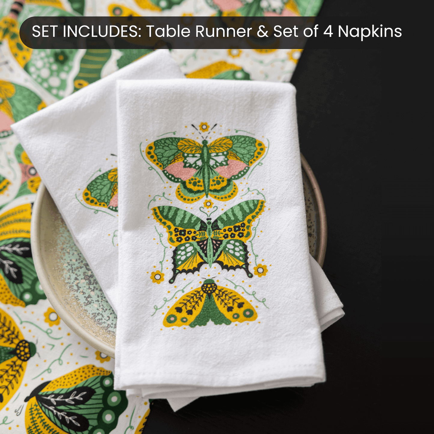 Night Butterfly Tabletop Set