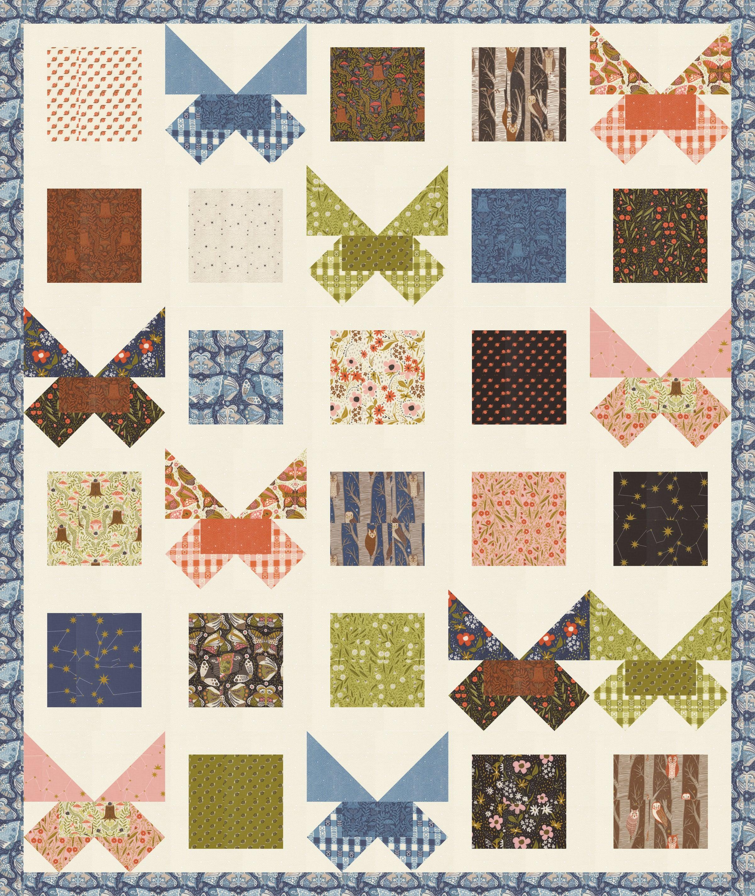 Night Flight Quilt Pattern - PDF - Gingiber