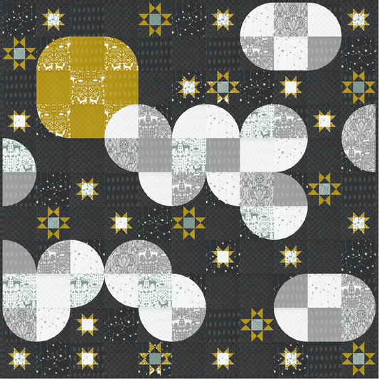 Nocturnal Sky Quilt Pattern - PDF