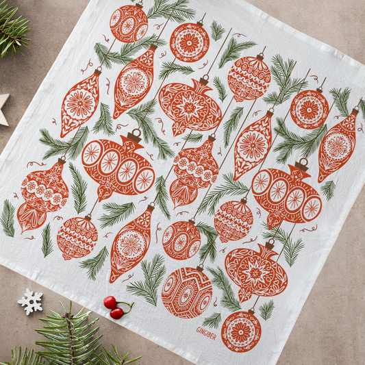 Ornament Tea Towel- Restock coming!