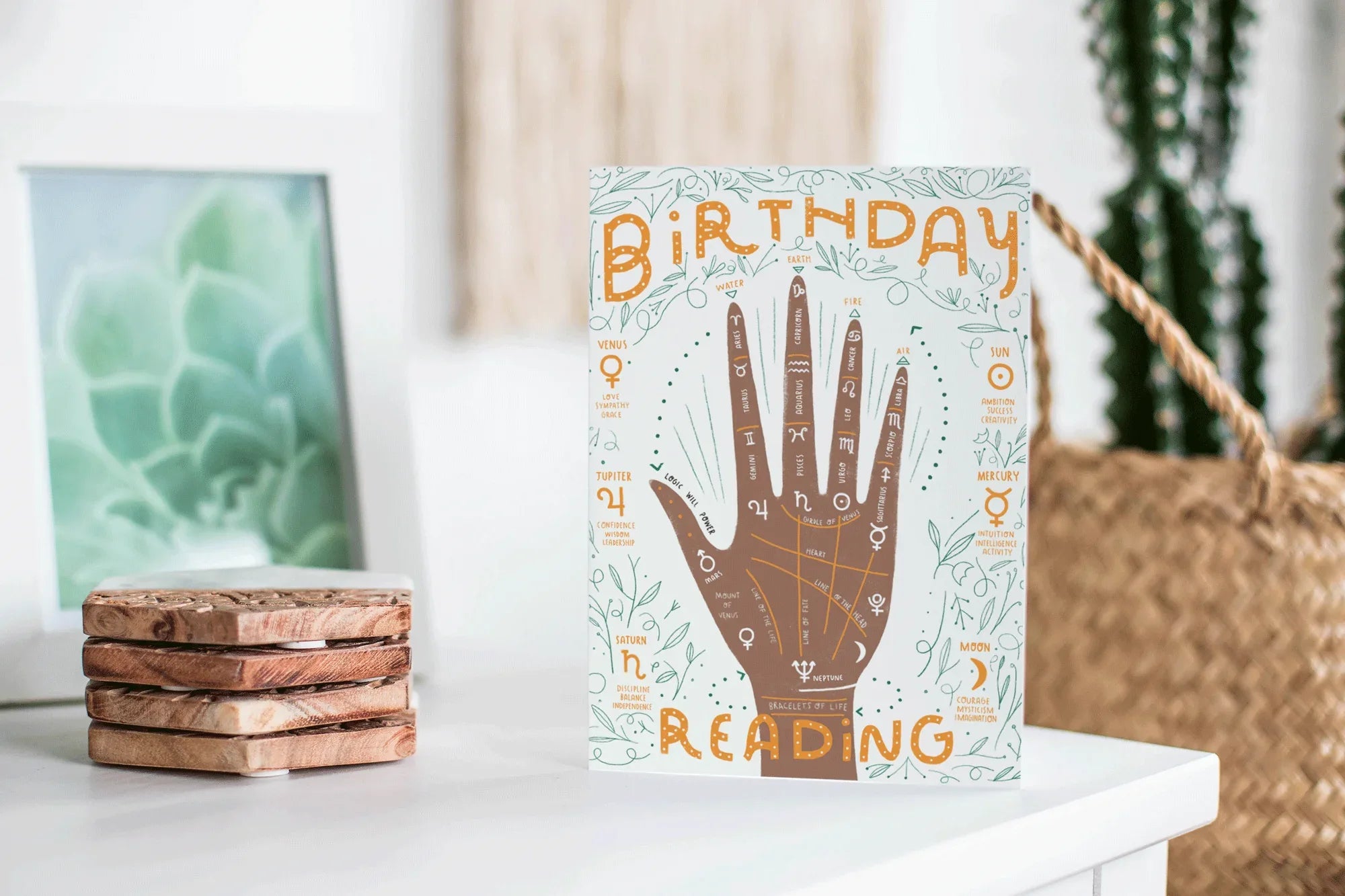 Palm Birthday Card - Gingiber
