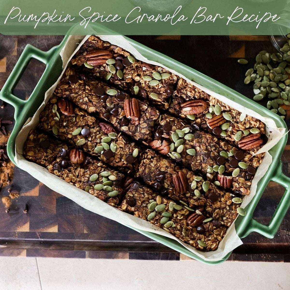 Pumpkin Spice Granola Bars Recipe